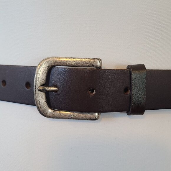 Vintage The Limited Leather Made in Italy Rhinestone Studded Belt Black Classic - Picture 8 of 8